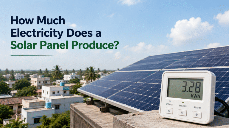 How Much Electricity Does a Solar Panel Produce?