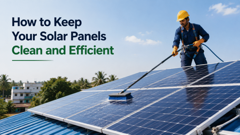 How to Keep Your Solar Panels Clean and Efficient 